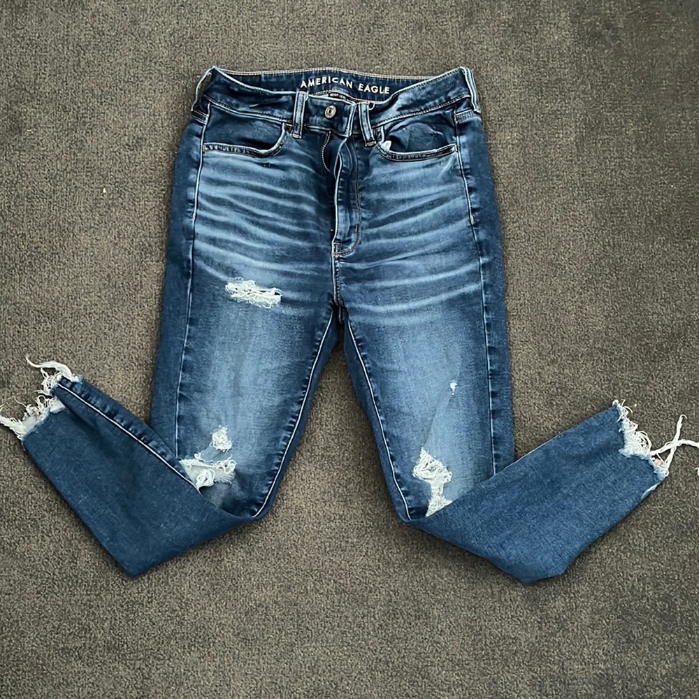 American Eagle Highest Rise Jeggings Crop